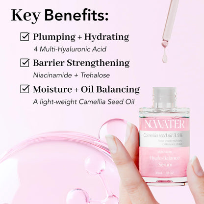 Dual Glow Hyalu Balance Serum 1.01 Fl Oz Hyaluronic Acid Serum Perfect Balance