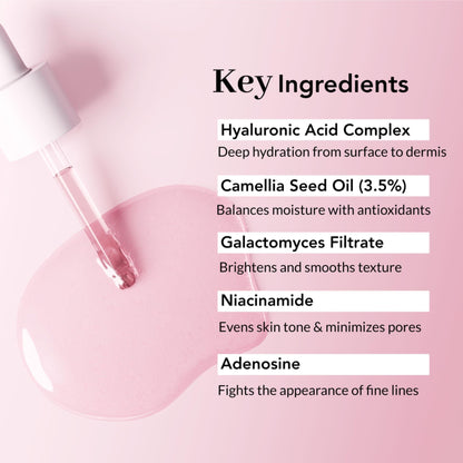 Dual Glow Hyalu Balance Serum 1.01 Fl Oz Hyaluronic Acid Serum Perfect Balance